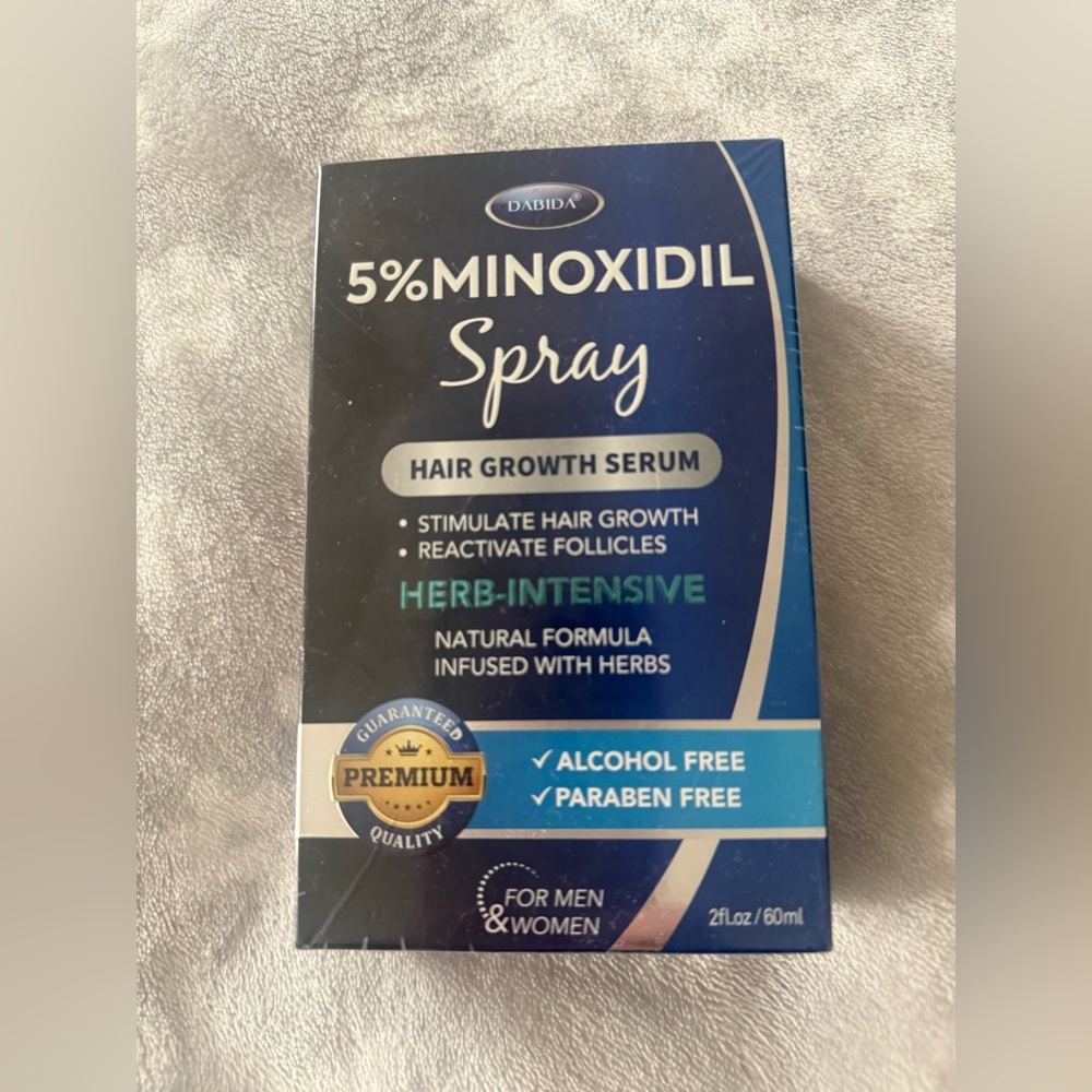 5% Minoxidil Spray Hair Growth Serum - Blue